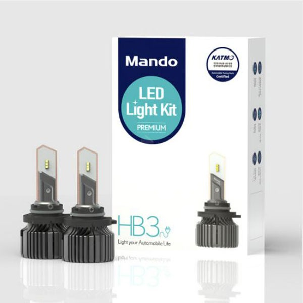 오토망고 국토부 합법 인증 LED 만도 LED Light Kit 프리미엄 HB3 9005 상하향일체형 코나전용
