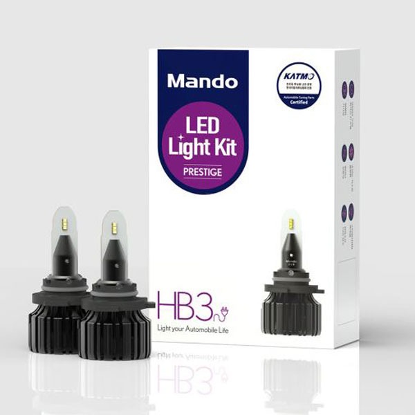 오토망고 국토부 합법 인증 LED 만도 LED Light Kit 프레스티지 HB3 9005 상하향일체형 코나전용