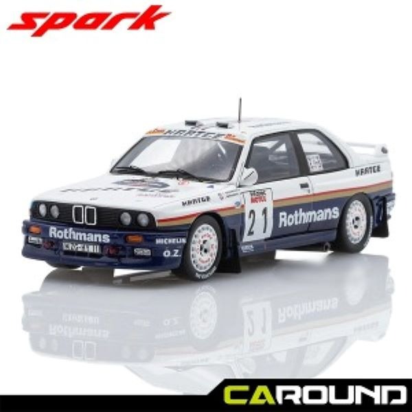 오토망고 스파크 1:43 BMW E30 No.21 프랑스 랠리 1989 - P. Bernardini - J. Bernardini